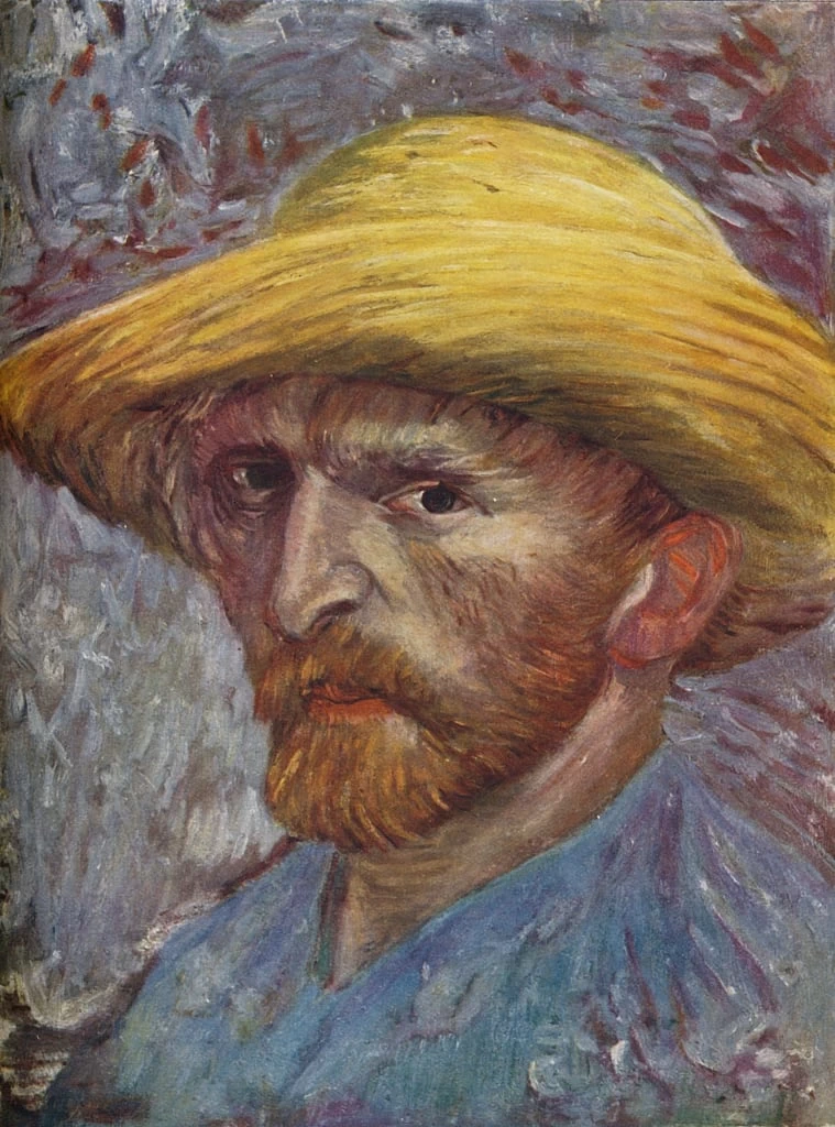  10-Vincent van Gogh-Autoritratto con cappello di paglia, 1887 